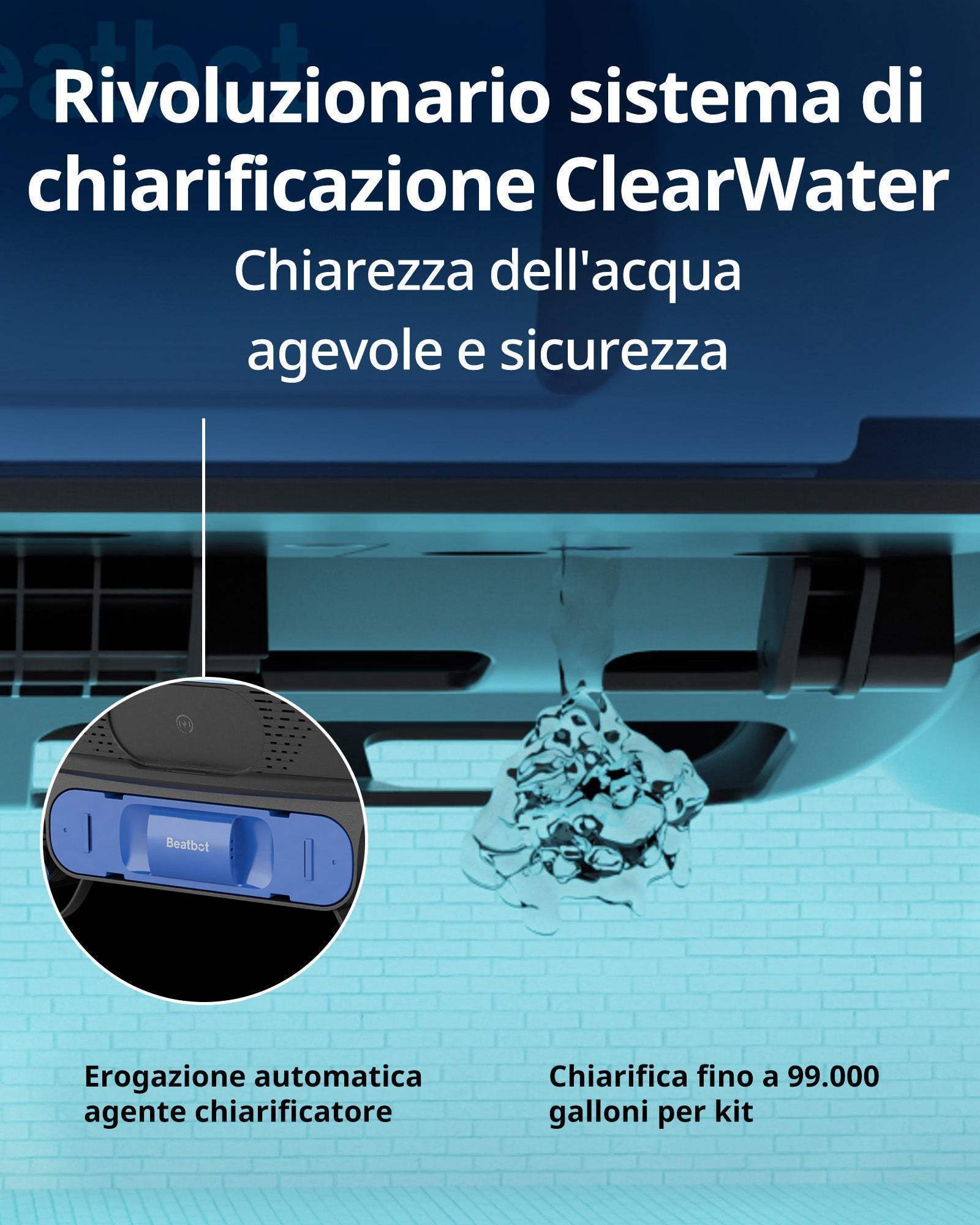 Skimmer per piscina robotizzato iSkim Ultra Beatbot - Beatbot-IT