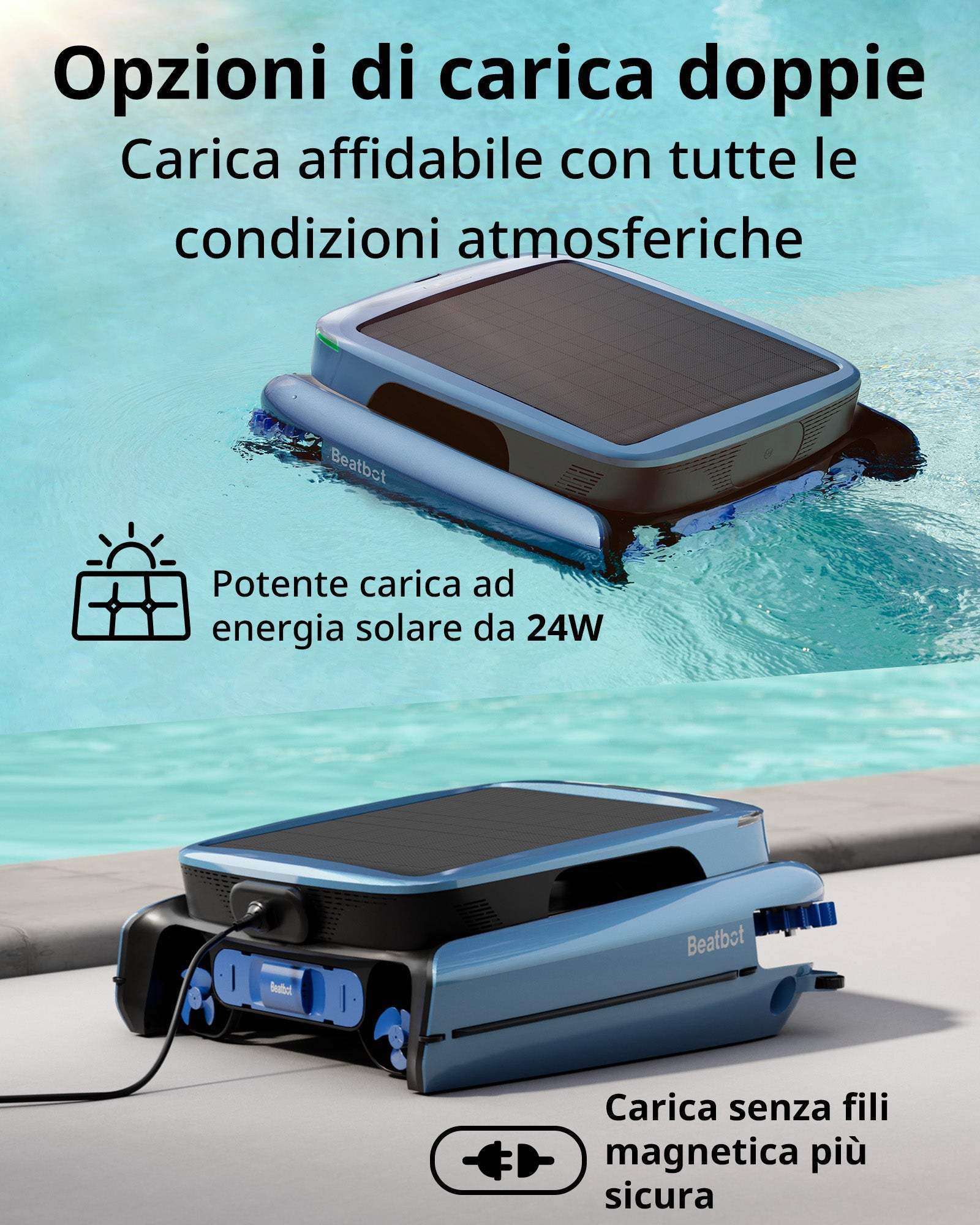 Skimmer per piscina robotizzato iSkim Ultra Beatbot - Beatbot-IT