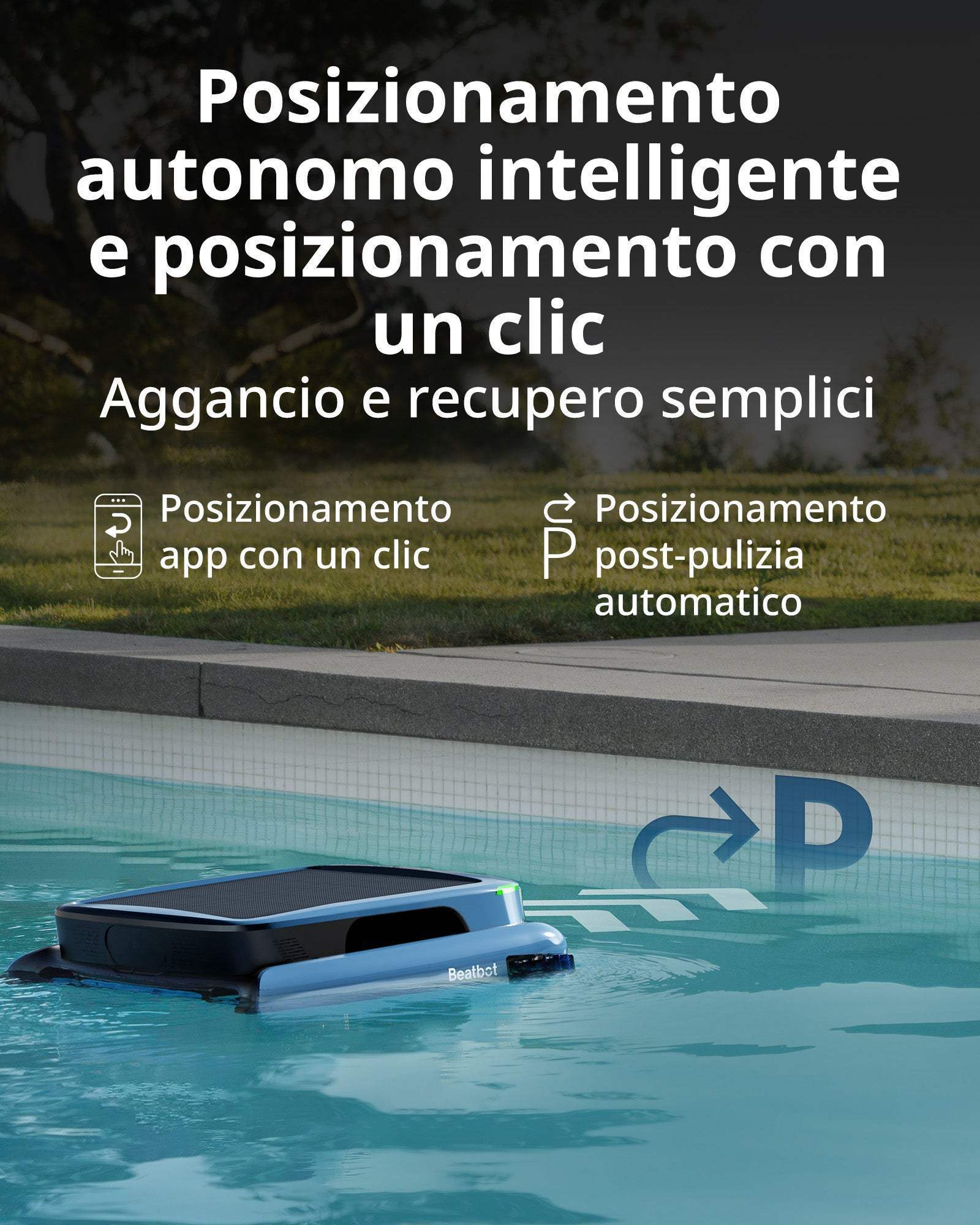 Skimmer per piscina robotizzato iSkim Ultra Beatbot - Beatbot-IT